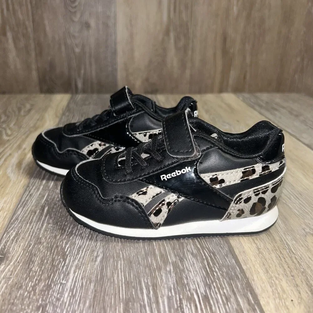 Reebok Royal Classic Jogger GW3722 Youth US Size 6 Black Leopard Brown Shoes